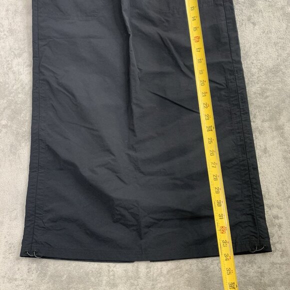 Champion Skirt Womens Medium Rochester NY Black Long Nylon Drawstring Slit Back - Picture 2 of 10